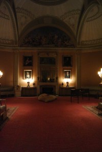 The yellow drawing room, in 'evening' light